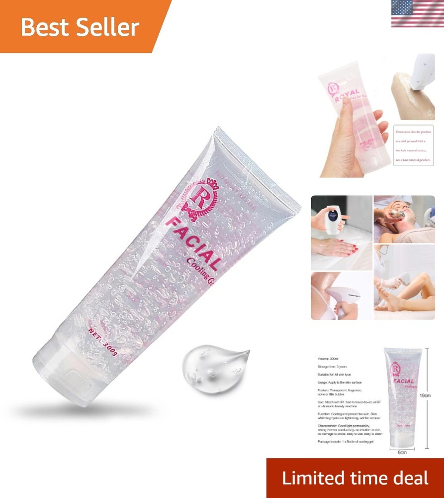 Skin Cooling Gel for RF Devices & Hair Removal – 300ml Moisturizing Solution