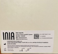 Inia Haute Intense Pulsed Light Hair Removal System IPL T033KW