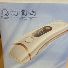 IPL Hair Removal Device White/Gold, 9 Intensity Levels, Auto/Manual, LCD, Whole