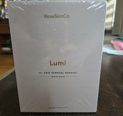 NEW/SEALED Lumi IPL Hair Removal Handset Rose Skin Co. White/Gold
