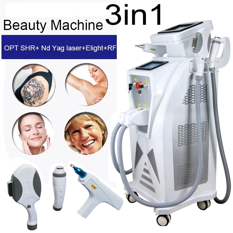 3IN1 OPT IPL RF Tattoo & Hair Removal ND YAG Laser RF Skin Rejuvenation Machine