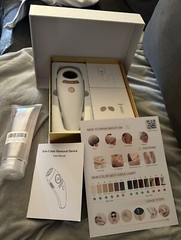 Never Used: 3 In 1 Hair Removal Device w Brand New Cooling Gel 10.4 oz