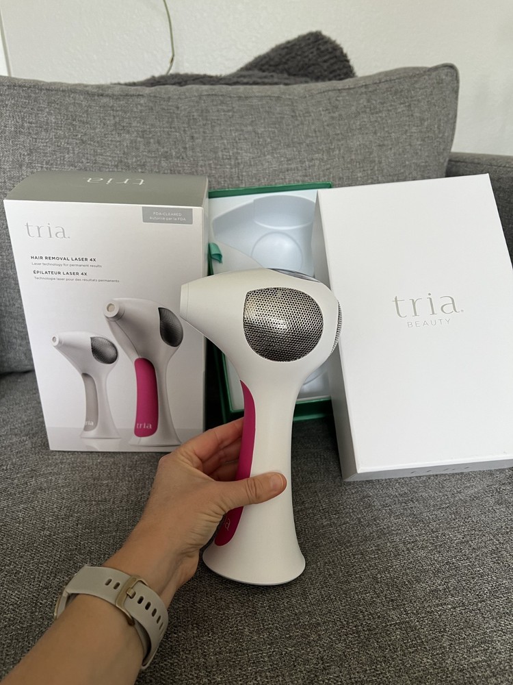 Tria Beauty 4X Hair Removal Laser for Women, Pink, Includes charger and manuals
