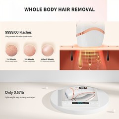IPL Hair Removal Laser Permanent Body epilator Painless Device 999,999 Flashes