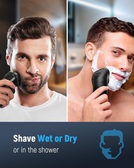 Lonkeen Razor For Men Shavers For Men – 4D Flex Blades Ipx6 Waterproof Usb