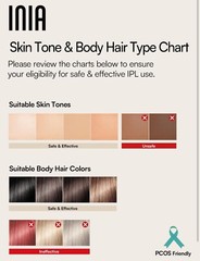 Inia Haute T033KW Unisex Adults Intense Pulsed Light IPL Hair Removal Device