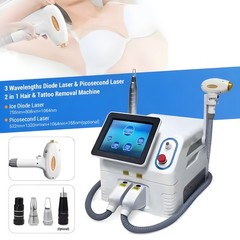 2in1 808 Diode Laser Hair & Picosecond Tattoo Removal Machine Yag 755 808 1064