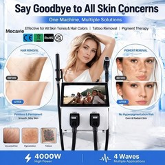 2IN1 808nm Diode Laser Hair Removal Pico NG YAG Laser Tattoo Beauty Machine