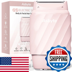 Asbyte 4-In-1 Electric Razor For Women Bikini Trimmer Facial Hair Remover