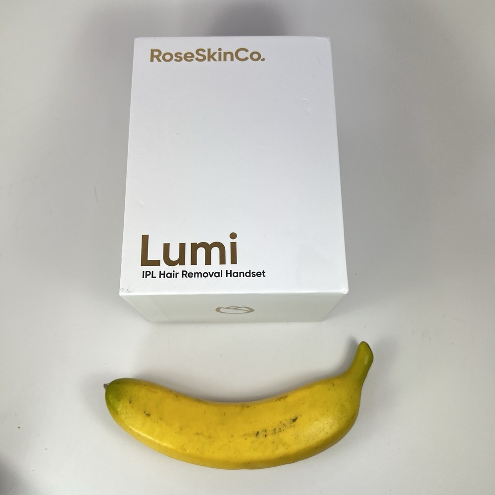 Lumi IPL Hair Removal Handset Rose Skin Co. White/Gold New Open Box