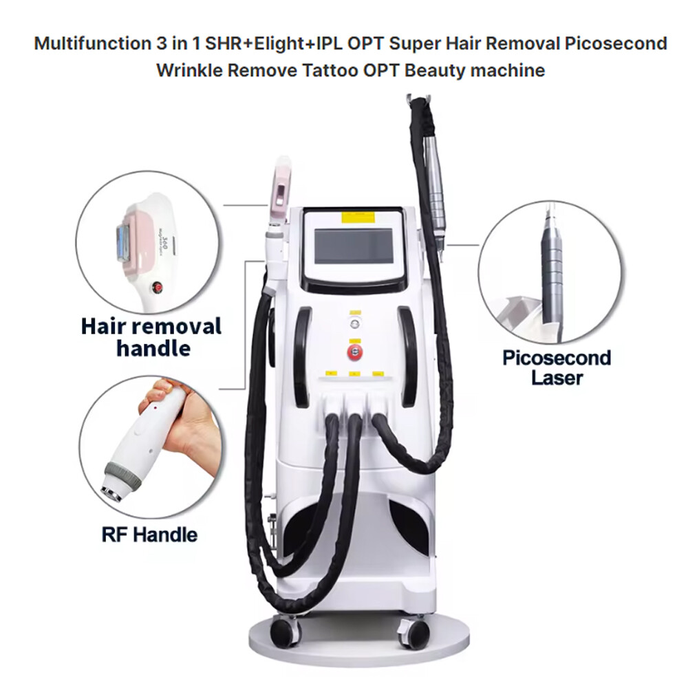 ND YAG Laser Hair Removal RF OPT IPL Laser Tattoo Removal Laser Beauty Machine