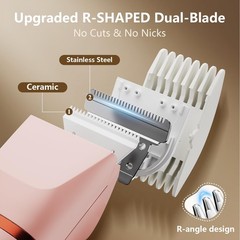 Hair Removal Epilators Bikini Trimmer for Women, Painless Waterproof Pink