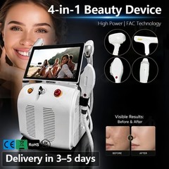 4-in-1 Diode Laser Pico IPL RF Hair Removal Skin Rejuvenation Tattoo Removal