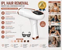 IPL Hair Removal Device for Women Laser Permanent Body Epilator 999,999 Flashes