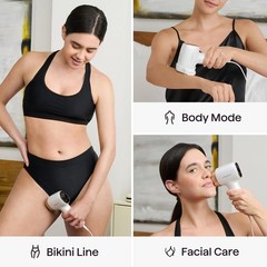 Wavytalk IPL Hair Removal Device, Bare It with Precision Roller for White