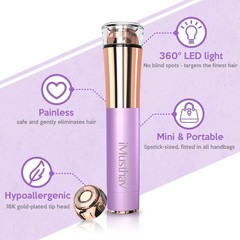 Facial Hair Removal for Women, Painless & Flawless 13mm head, Amethyst