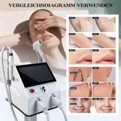 2 in 1 808 Diode Laser Hair Removal Machine Picosecond Yag Tattoo Removal Salon
