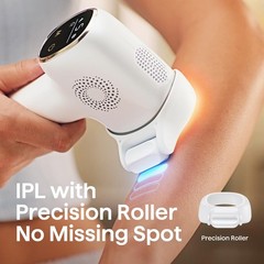IPL Hair Removal Device – Precision Roller for Face, Body & Bikini – Painless, L
