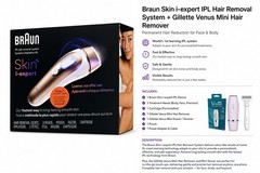 Braun Skin i-Expert IPL Hair Removal Device Laser Smart IPL System New