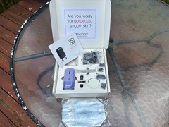 No!No! Micro Hair Removal Device Tool Set Retail Kit Lilac Purple w Attachments