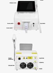 2000W Ice Titanium 755nm 808nm 1064nm Diode Laser Painless Hair Removal Machine