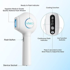 AIMO IPL Hair Removal Ice Cooling Function Facial Hair Removal 500,000 Flashes