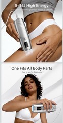 LIJAI Ai06 IPL Hair Removal Device 999999 Flashes Silver w/ Sunglasses