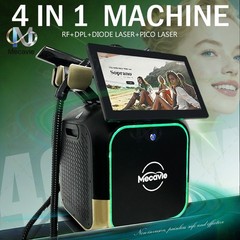 4-in-1 Diode Pico DPL RF Laser Hair Reduction Skin Rejuvenation Salon Equipment