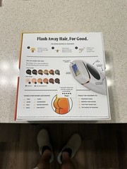 Nood The Flasher 2.0 IPL Hair Removal Device White LED Display 7 Settings