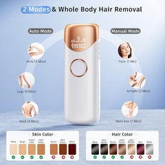 Ubroo 2026 Laser Hair Removal with 5℃ Ice Cooling, Hand-Held Shaving Device IPL
