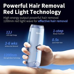 Amifiy Ice Cooling IPL Home Laser Hair Removal Device Epilator Face Body Armpit
