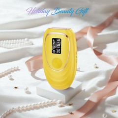 IPL Laser Hair Removal Device for Women & Men – Home 45°F Ice-Cooling Yellow
