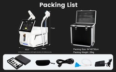 2 In 1 808nm Diode Laser Hair Removal & Pico Laser Tattoo removal Machine 10bar