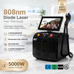 Mecavie 4 Wavelength Diode Laser Hair Reduction Ice Cooling Salon Beauty Machine