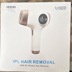 99W IPL Hair Removal Device AI-01, 9 Stage, 999999 Flashes, White/Gold, 4cm²