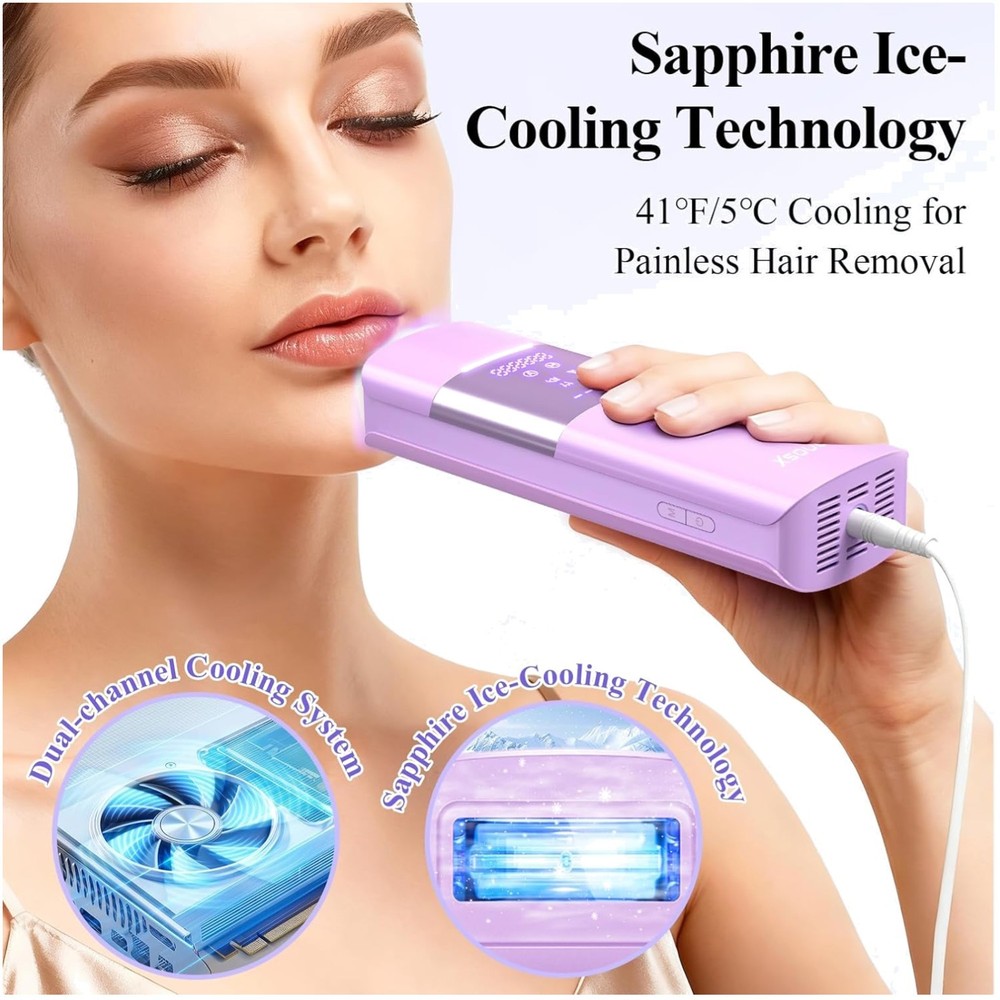 Advanced Hair Removal with Sapphire Cooling