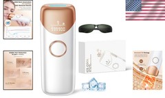 Handheld IPL Hair Remover with Ice Cooling – Gold