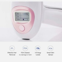 CosBeauty IPL Hair Removal Device White Pink LCD Smart Sensor FDA Cleared Corded