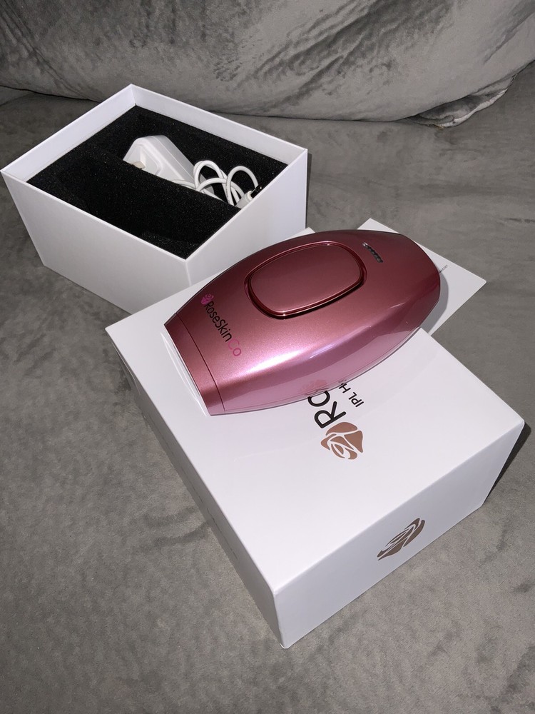 Rose Skin Co IPL Hair Removal Handset – Lumi White / Gold Handheld VG Condition
