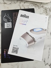 Braun Skin iExpert IPL Hair Removal Device, White & Rose Gold – Open Box
