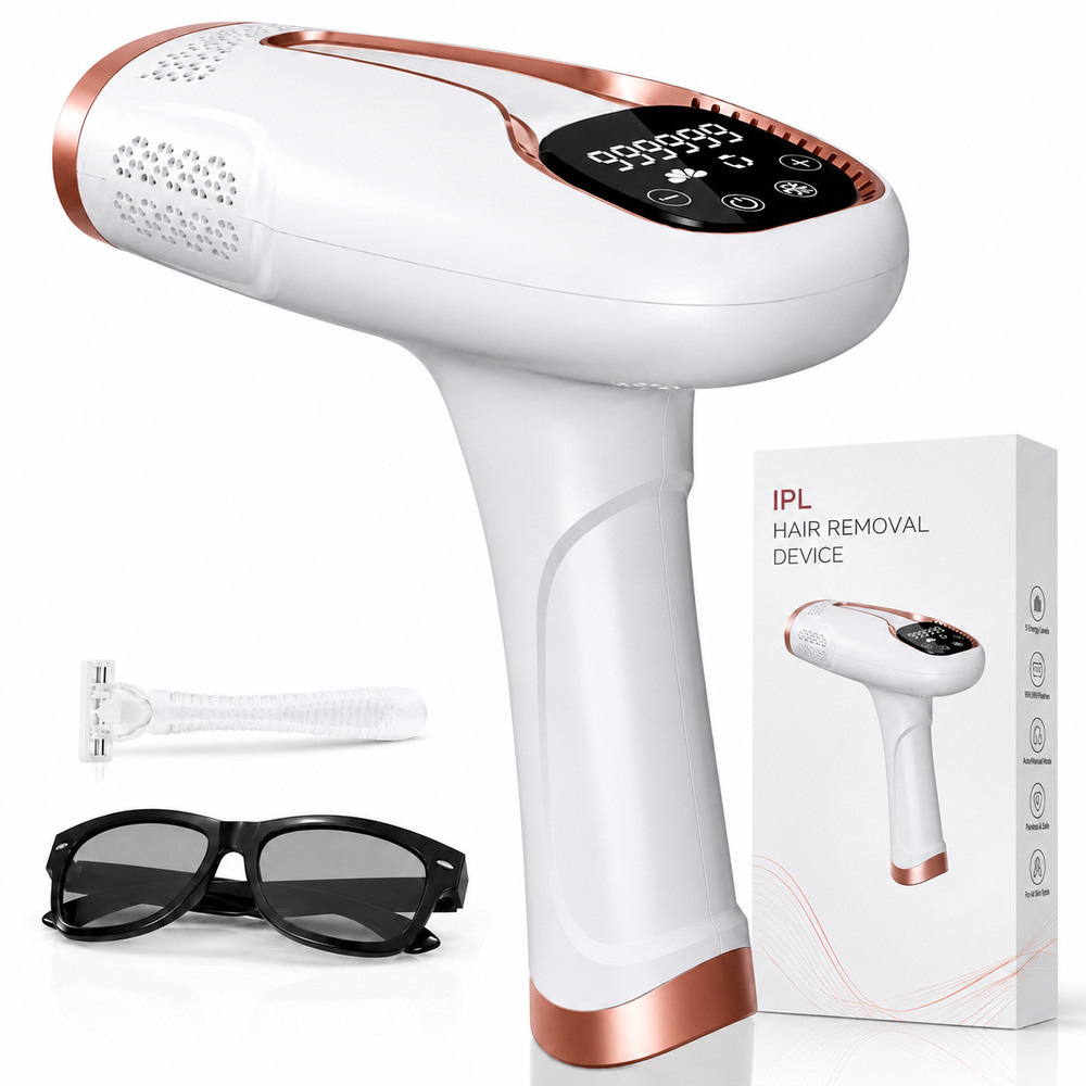 IPL Laser Hair Removal Device 999999 Flashes for Women & Men Face Body