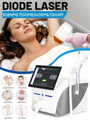 10 Bars 755/808/940/1064 Diode Laser Hair Removal Ice Cooling System Home/Salon