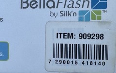 Silk’n BellaFlash Hair Removal Device Pulsed Light Bella Flash Home NEW OPENED
