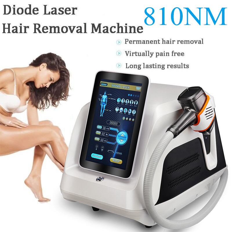 Diode Laser 755nm 810nm 1064nm Pailess Hair Removal Machine Skin Rejuvenation