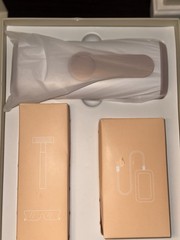 Ice-cool IPL Hair Removal Device, 999999 Flashes, 9 Levels, White/Gold