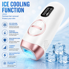 IPL Laser Hair Removal With Cooling System, at-Home Permanent for Women and Men