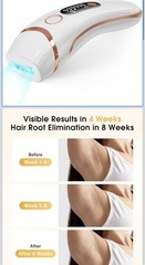 LYSMOSKI Laser Hair Removal for Women and Men, Safe at-Home Hair