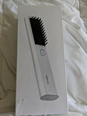 Hair Straightener Brush, Cordless Ceramic Hair Straightening Brush, Anti Scald F