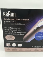 Braun Skin i-Expert Smart IPL Hair Removal Device App Guided 2 Heads Case 6036