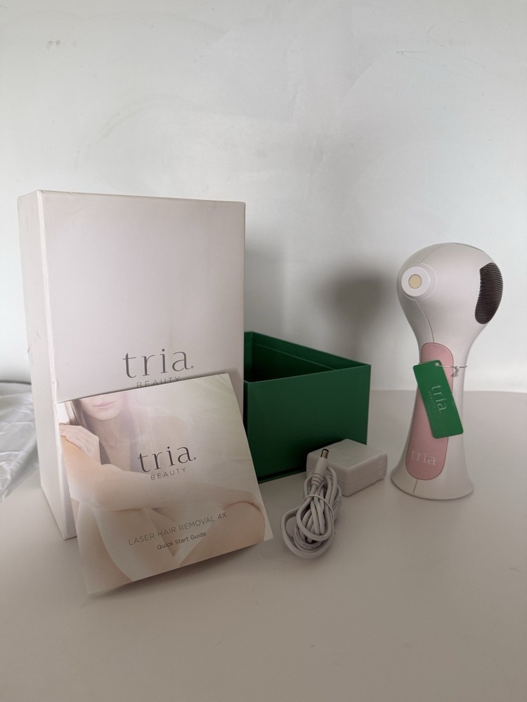 Tria Beauty Hair Removal Laser 4X Open Box Authentic Complete IPL Laser Device